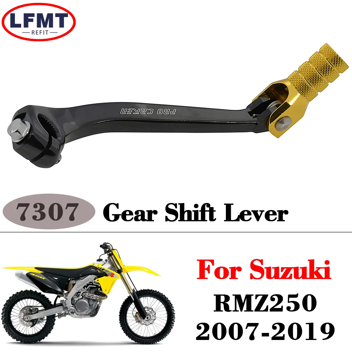 Для Suzuki RMZ250 RM-Z250 RM Z250 RMZ 250 2008-2016 2017 2018 2019 2020 Motocross CNC Складной Рычаг переключения передач