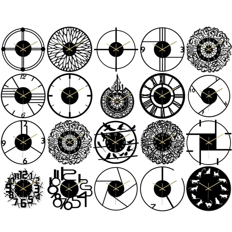 Quiet Operate Decoratives Wall Clock Quality Wall Clock Quiet Movement Dropship