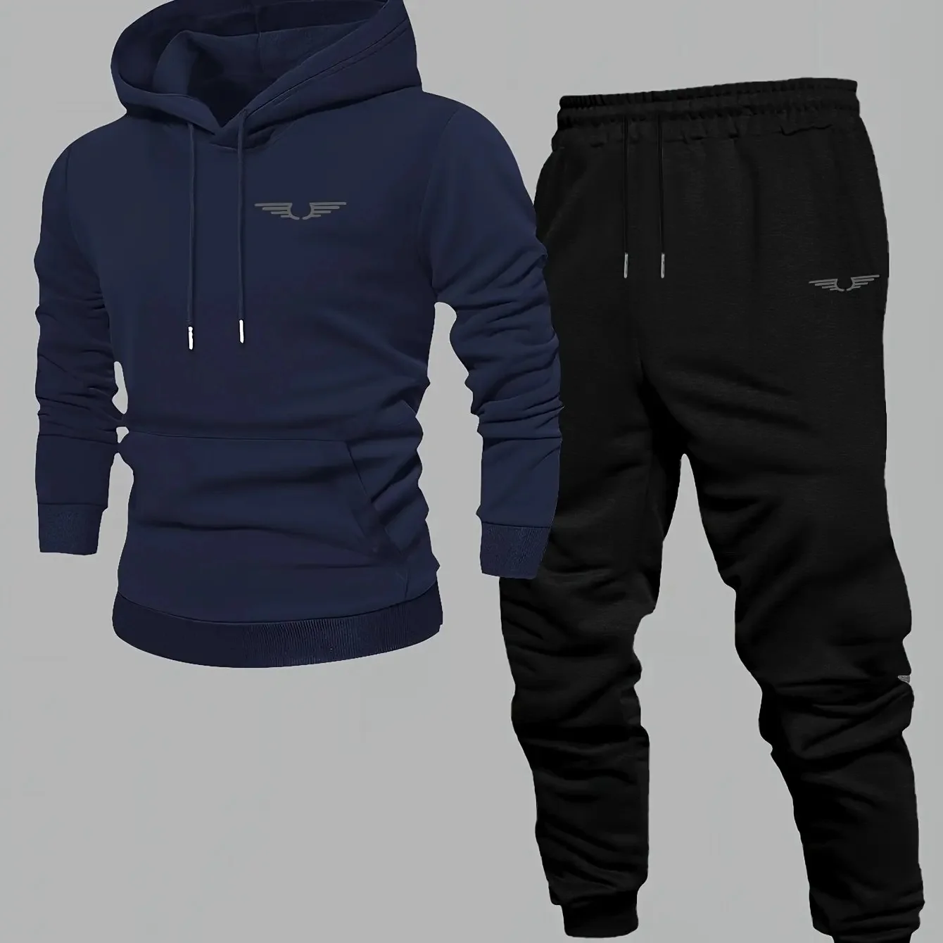 Trendy Printed Men's and Women's Hoodies and Jogging Pants, Fashionable Street Style, Outdoor Fitness and Leisure