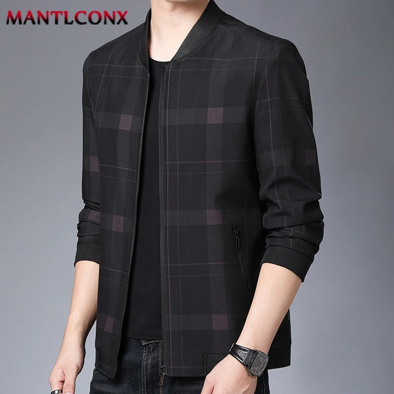 

Newest Solid Color Jackets for Men Outerwear Zip Up Men's Jacket Casual Spring Autumn Business Social Formal Office Dress Coat