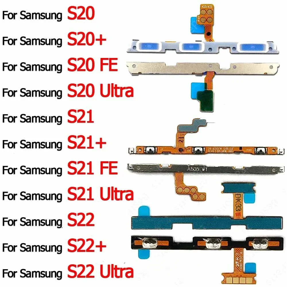 

Key Power On Off Volume Switch Replacement For Samsung Galaxy S21 Plus S21+ S22 Ultra 5G S22+ S20 FE S20+ Flex Cable