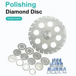 45mm Dental Lab Polishing Diamond Double Sided Cutting Disc Denspay Dentist Rotary Cutting Tool For Polisher Machine Dental Tool