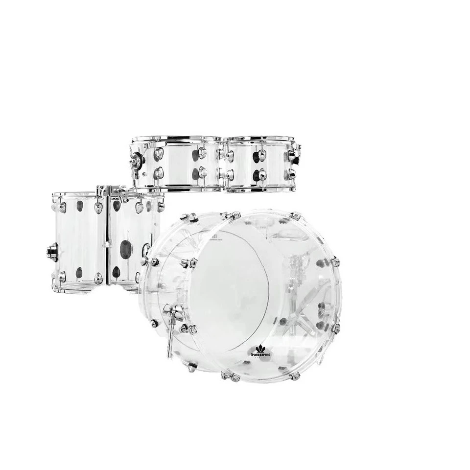 High-End Acrylic Series Transparent Hot-Selling Drum Kits High-Craftsmanship Musical Percussion Instruments