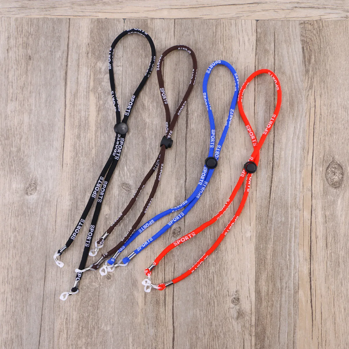 Premium Red Eyewear Retainer Strap Durable Anti-Slip Glasses Holder Strap Neck Cord String for Sports Running Hiking