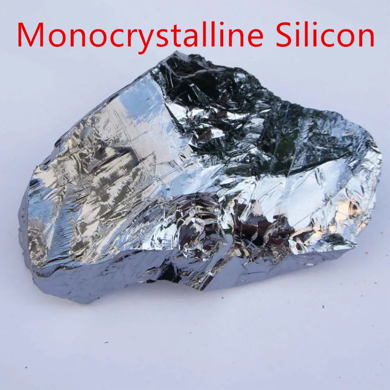 Old 100g, 500g Monocrystalline Silicon Block High Purity Single Crystal Silicon High Quality Monocrystal Si Element Metal Lumps