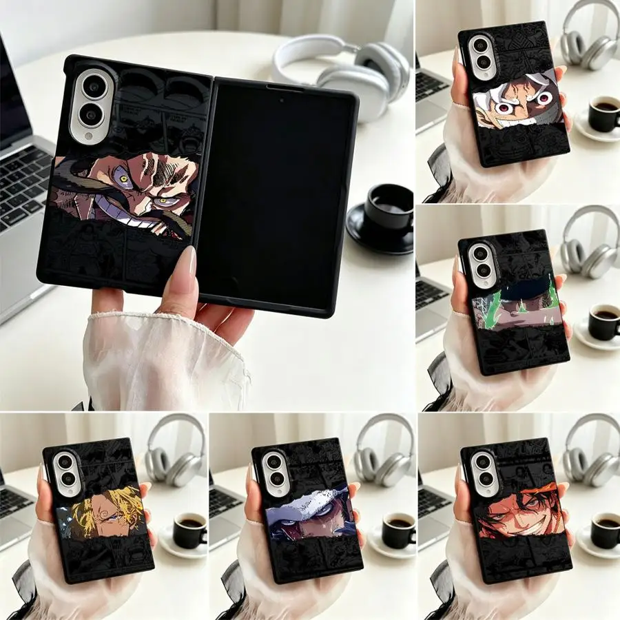 Phone Shell Case for Samsung Galaxy Z Fold 8 ZFold8 Ultra Z Fold8 Wide Anime One Piece Happy Luffy 