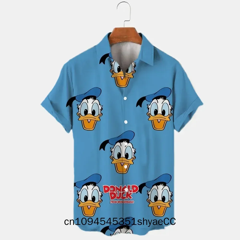 Disney 3d Men's Shirt, Disney Mickey Mouse Hawaiian Shirt, Street top, Cute Cartoon shirt, men's Casual Fashion Shirt
