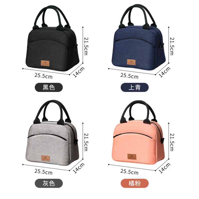 Borsa da pranzo portatile per OL Women borsa termica per il pranzo borsa termica borsa impermeabile Bento Pouch borse a tracolla per alimenti per