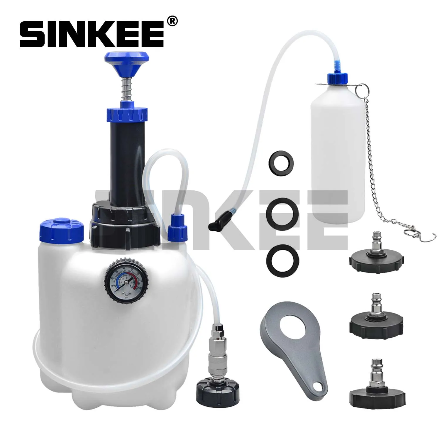 Kit d'outils de purge de liquide de système de purge d'embrayage de purge de frein de voiture 3L + 1L