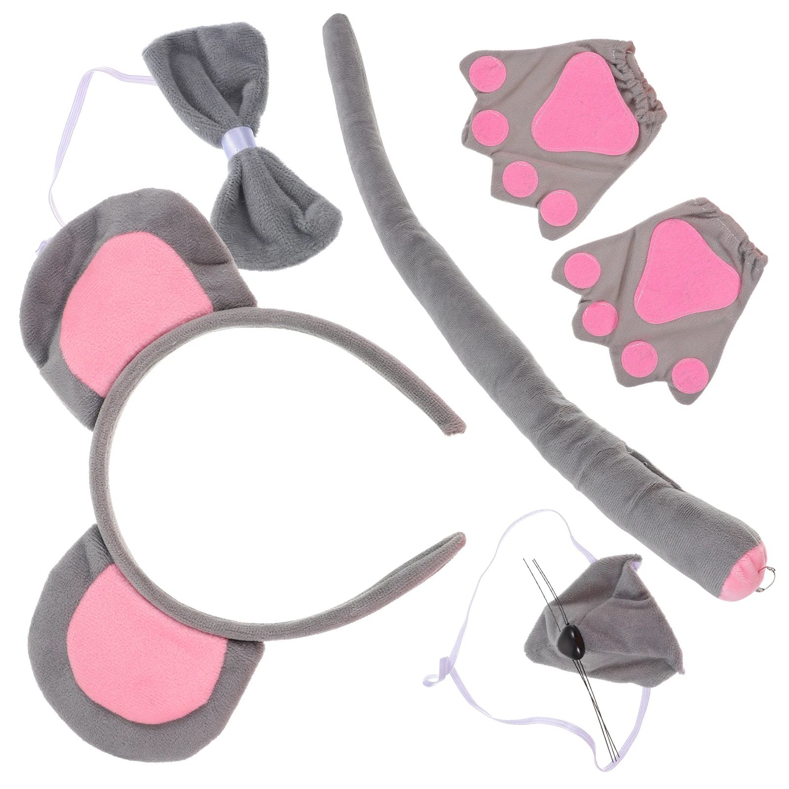 

1 set 1 Set Costume Mouse Rat Cosplay Headband Halloween Party Photo Prop Cosplay Supplies Kids Women Dress Up Accessory