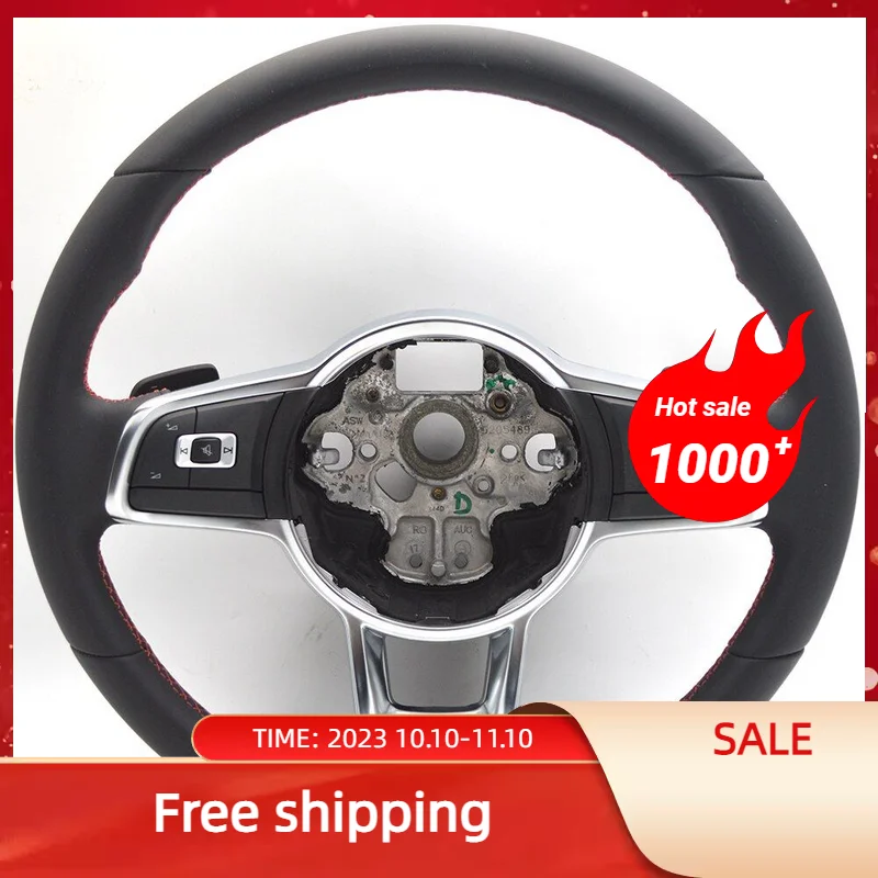 

Gti steering wheel assembly red suture 6C0 419 091 6C0419091 For VW Jetta Polo Polo/Derby/Vento-IND