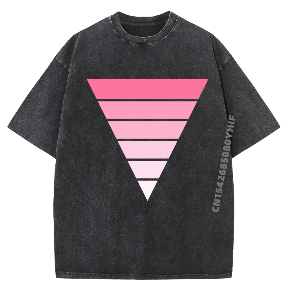 

Pink Triangle LGBTQIA+ Pride Bisexual Trans Proud Free Shippping Items Lowest Prices Washed Short Sleeve Tee