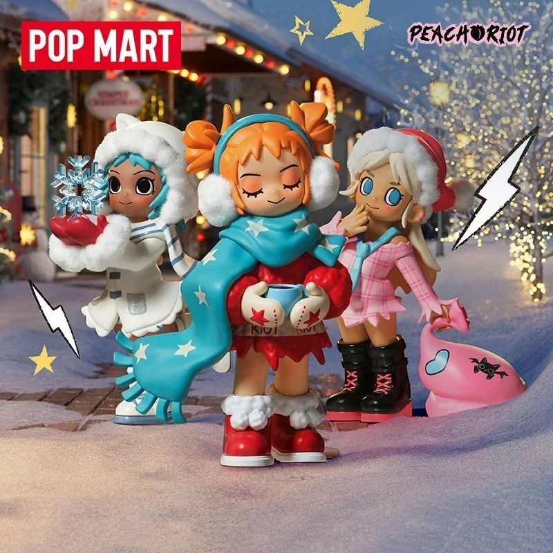 

POPMART Lil Peach Riot Holiday Mixtape Series слепая коробка Kawaii аниме фигурка-сюрприз Mystery Toy Guess Bag