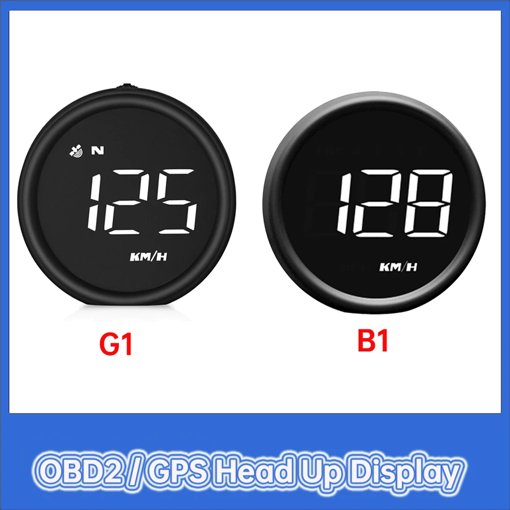 G1 GPS  Speedmeter with Single Distance Driving Direction B1 OBD Head Up Display Water Temperature Voltage Fuel Consumption