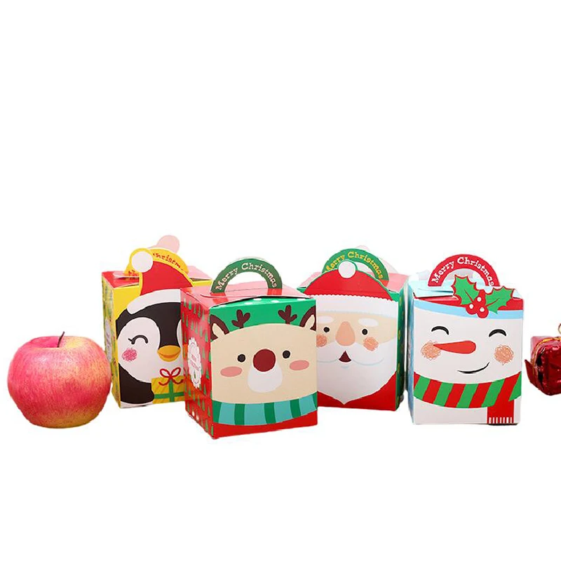 10/20PCS Christmas Advent Calendar Paper Candy Box Xmas Decor Gift Packaging Box Navidad Natal Noel Kids New Year Party Supplies