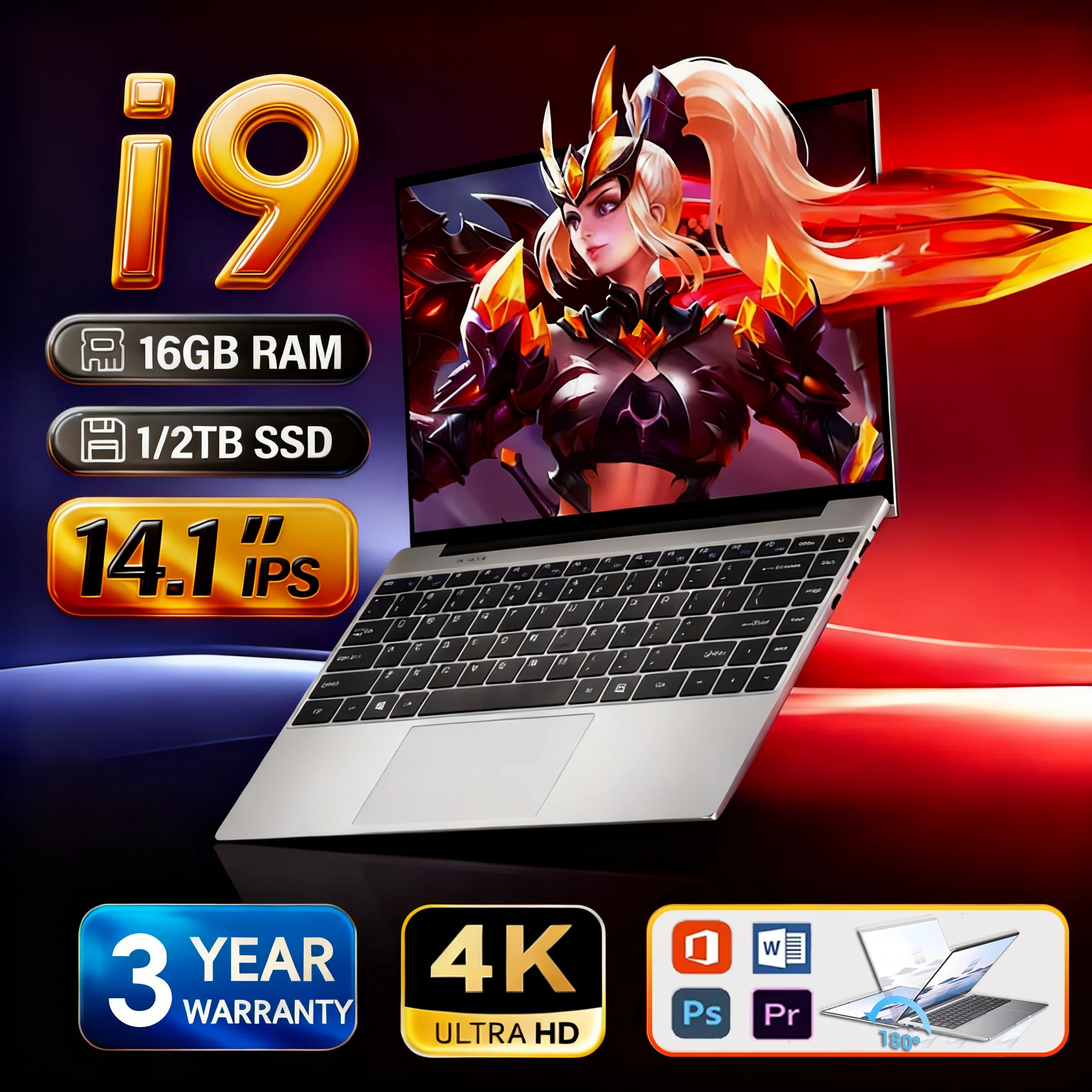 yZ[z14.1C` Q[~Om[gp\R Windows 11 Intel Core i9-8950HK 16GB RAM 1/2TB M.2 SSD m[gp\R 4K HD Q[~Om[gp\R