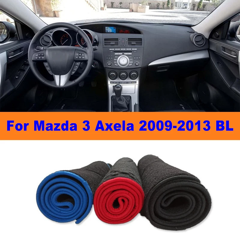 

Anti-Glare Dashboard Cover Dash Mat Non-Slip Sun Shade Pad Interior Protector For Mazda 3 Axela 2009-2013 BL Car Accessories