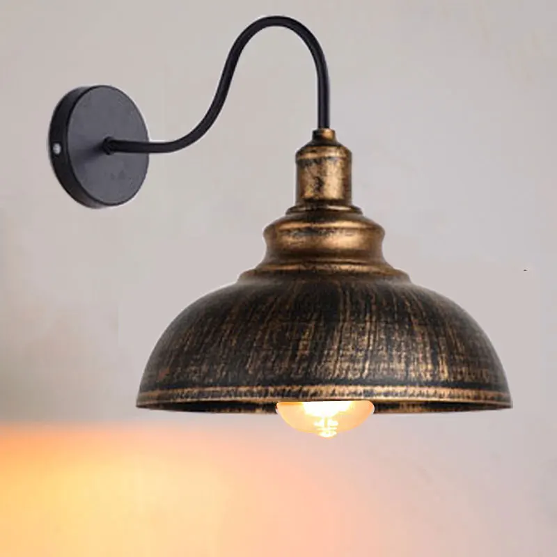الأمريكية الرجعية الحديد الجدار مصباح النمط الصناعي غرفة نوم شرفة الممر بار مقهى الحنين السرير الجدار ضوء الصدرية #2