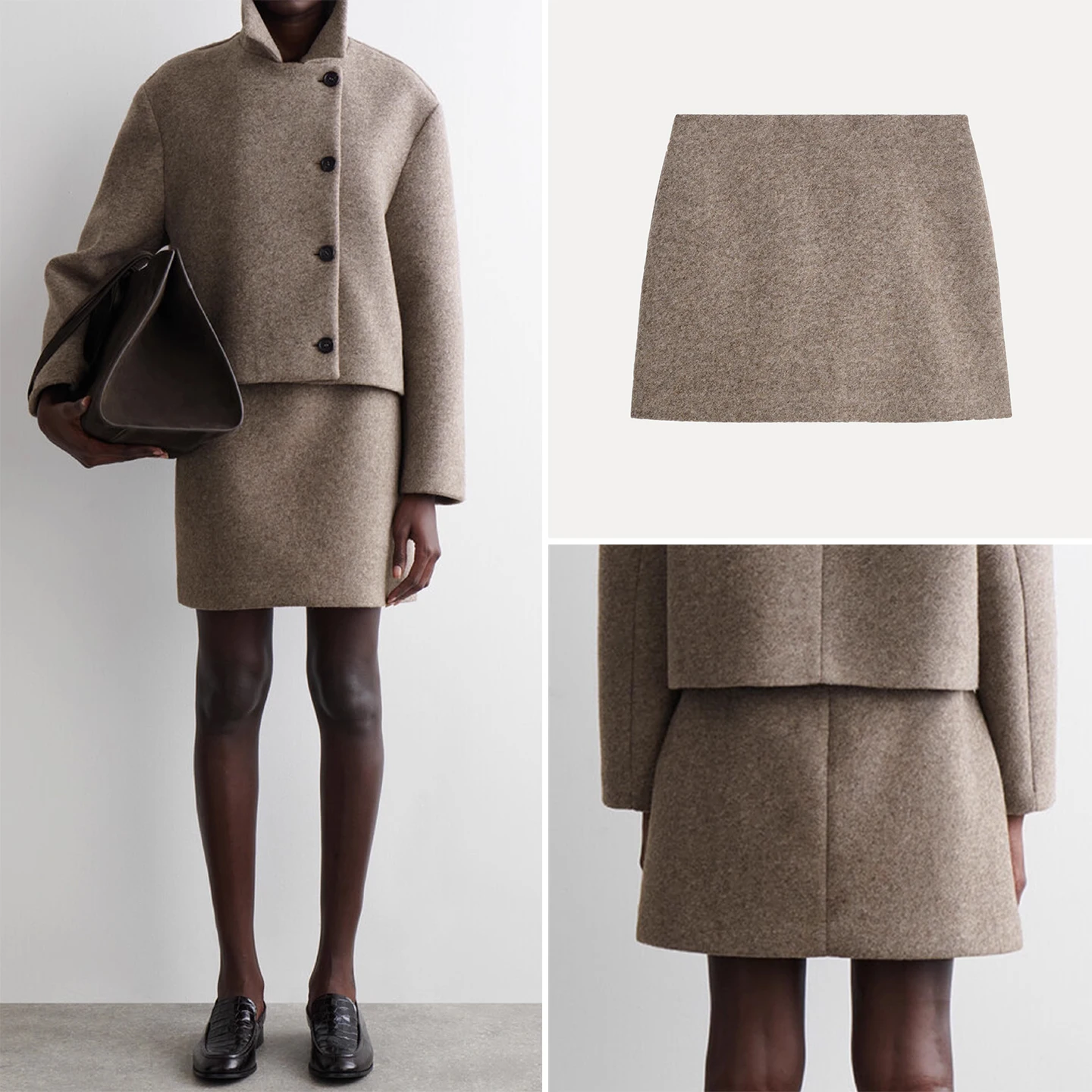 

Модная коричневая юбка трапециевидной формы, женская юбка, осень 2023, Новое поступление, брендовые юбки миди длиной Z для женщин