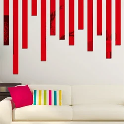 1M/roll Mirror Acrylic Decorative Strip Self-adhesive Home Background Wall Ceiling Ceramic Tile Waistline Plane Decor Edge Line