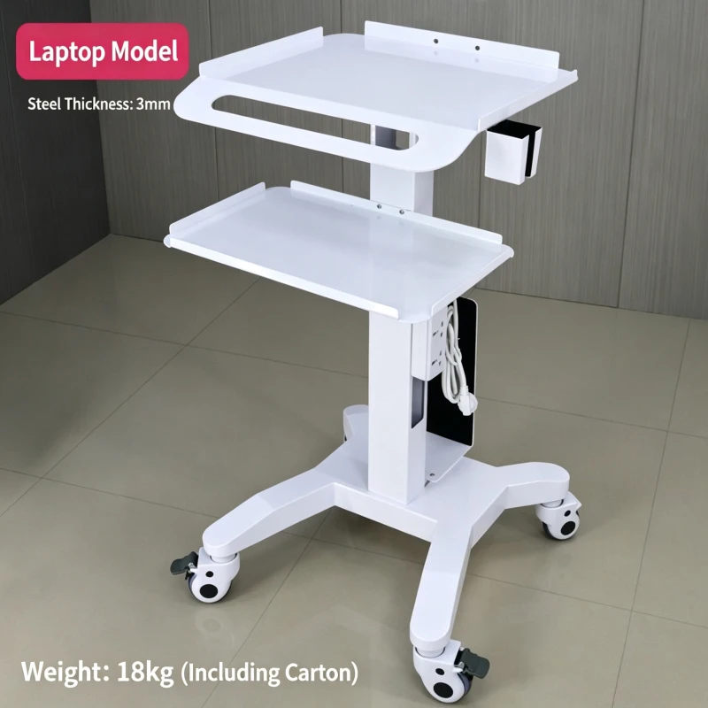 Dental mobile mouth scan trolley Multifunctional instrument Instrument trolley For Oral endoscope Notebook Medical display table - view 5