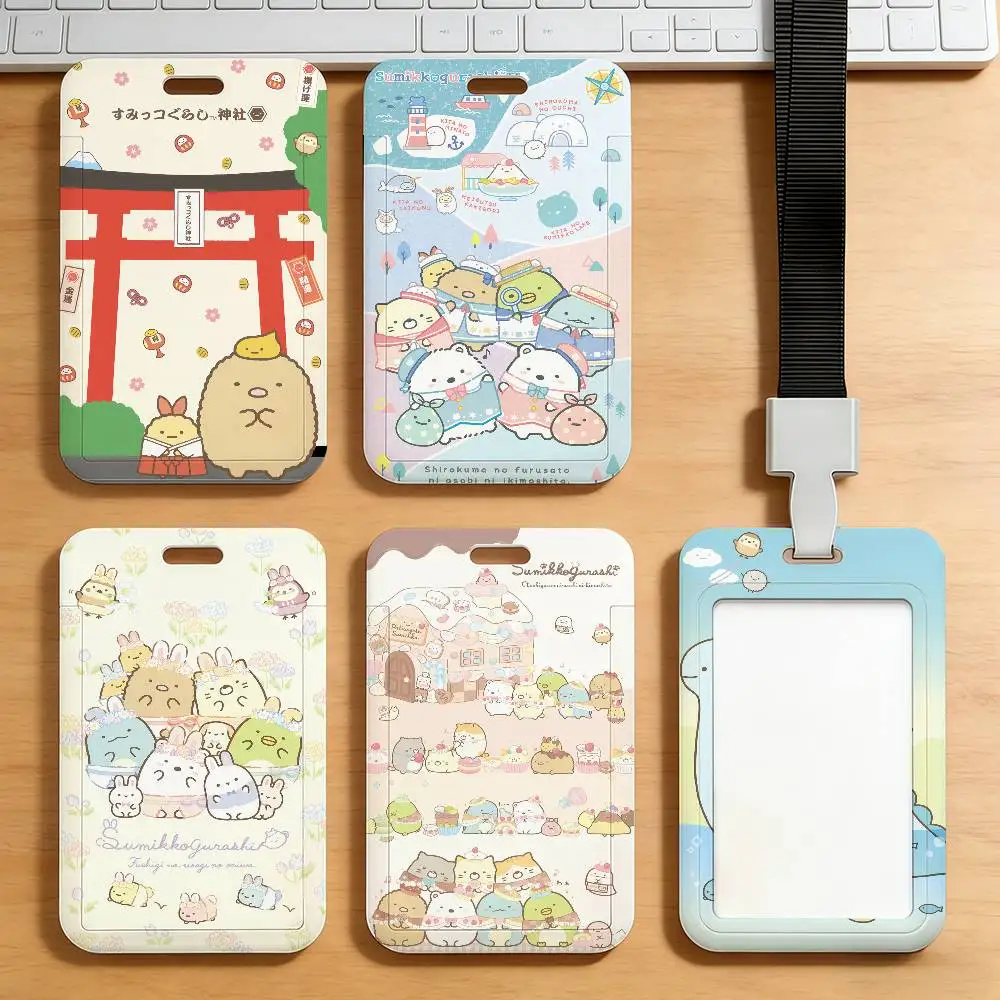 Niedlicher S-Sumikko G-Gurashi Cartoon-Kartenhalter für Studenten, Campus-Essenskarten, Öffentlicher Nahverkehr, U-Bahn-Kartenetui