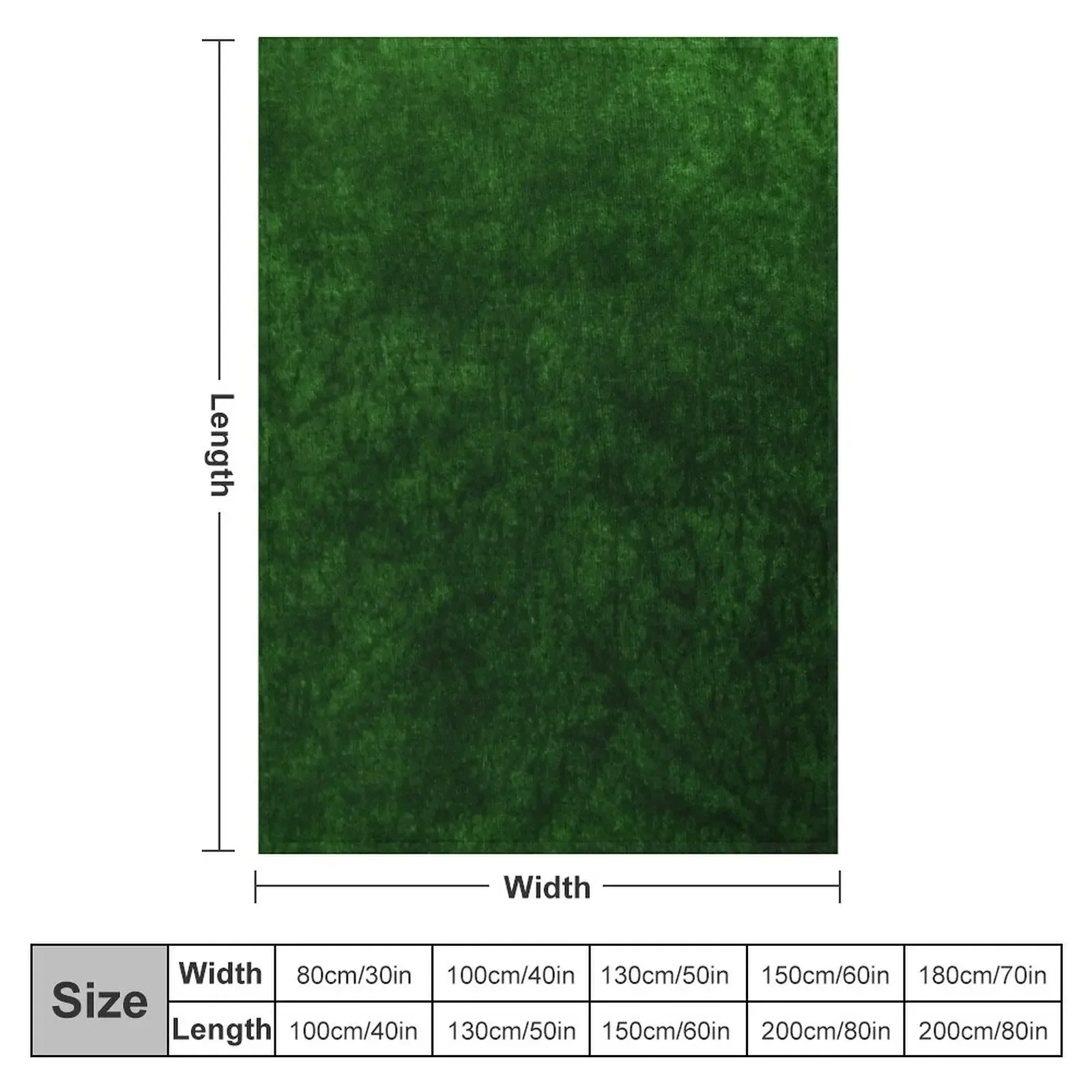 Emerald Green Grass Velvet | Texture Throw Blanket Polar Plush Softest Blankets