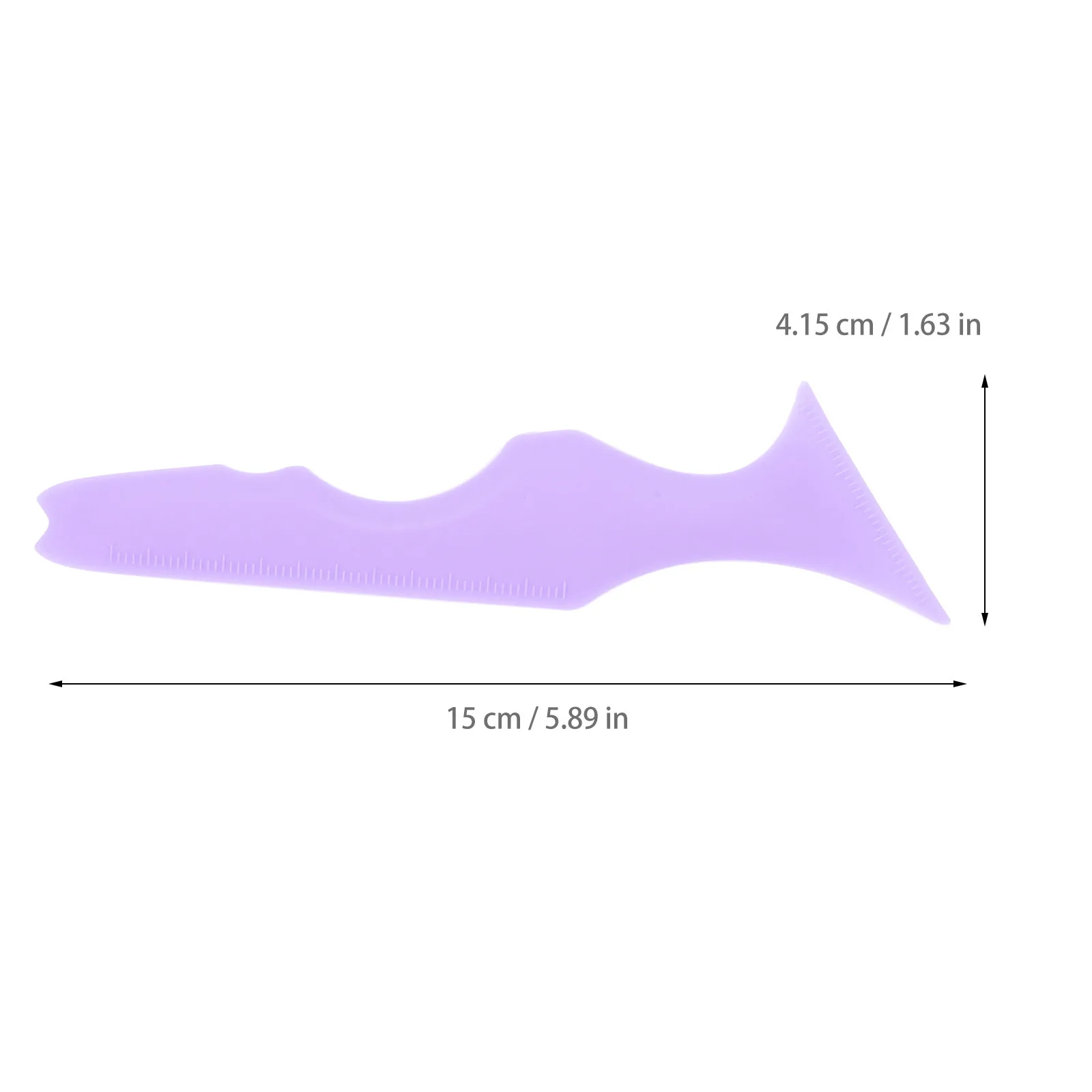 Outil de maquillage en silicone avec poignée ergonomique pour une application stable de l'eye-liner, du mascara et du rouge à lèvres, pochoir multifonction pour une application impeccable