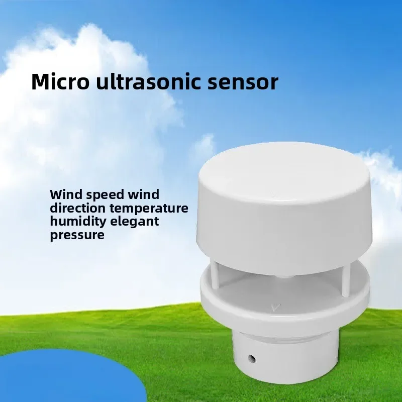 Miniature Ultrasonic Meteorometer Wind Speed Wind Direction Air Pressure Sensor 2/5 Element Ultrasonic Weather Station