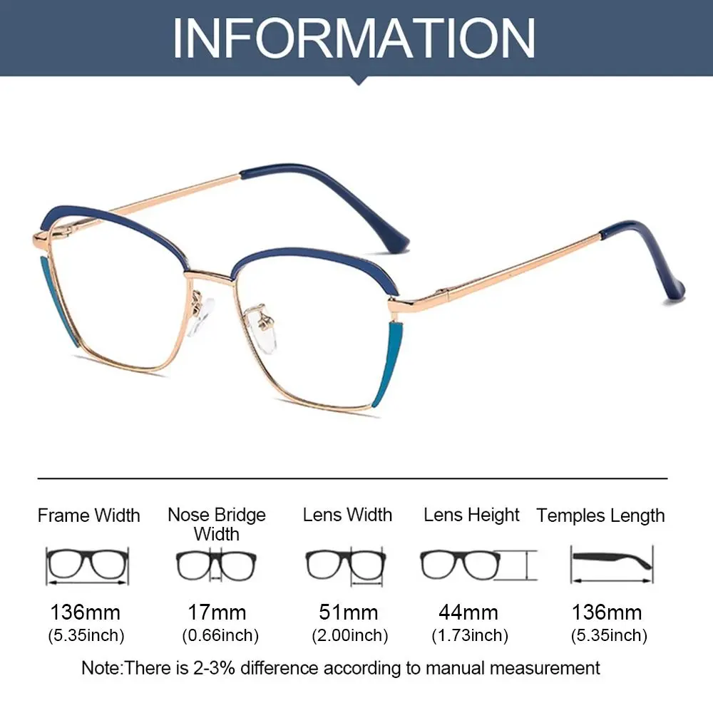 Blue Light Blocking Women Designers Eyeglasses Optical Spectacle Computer Eye Protection Glass Fashion Eyewear