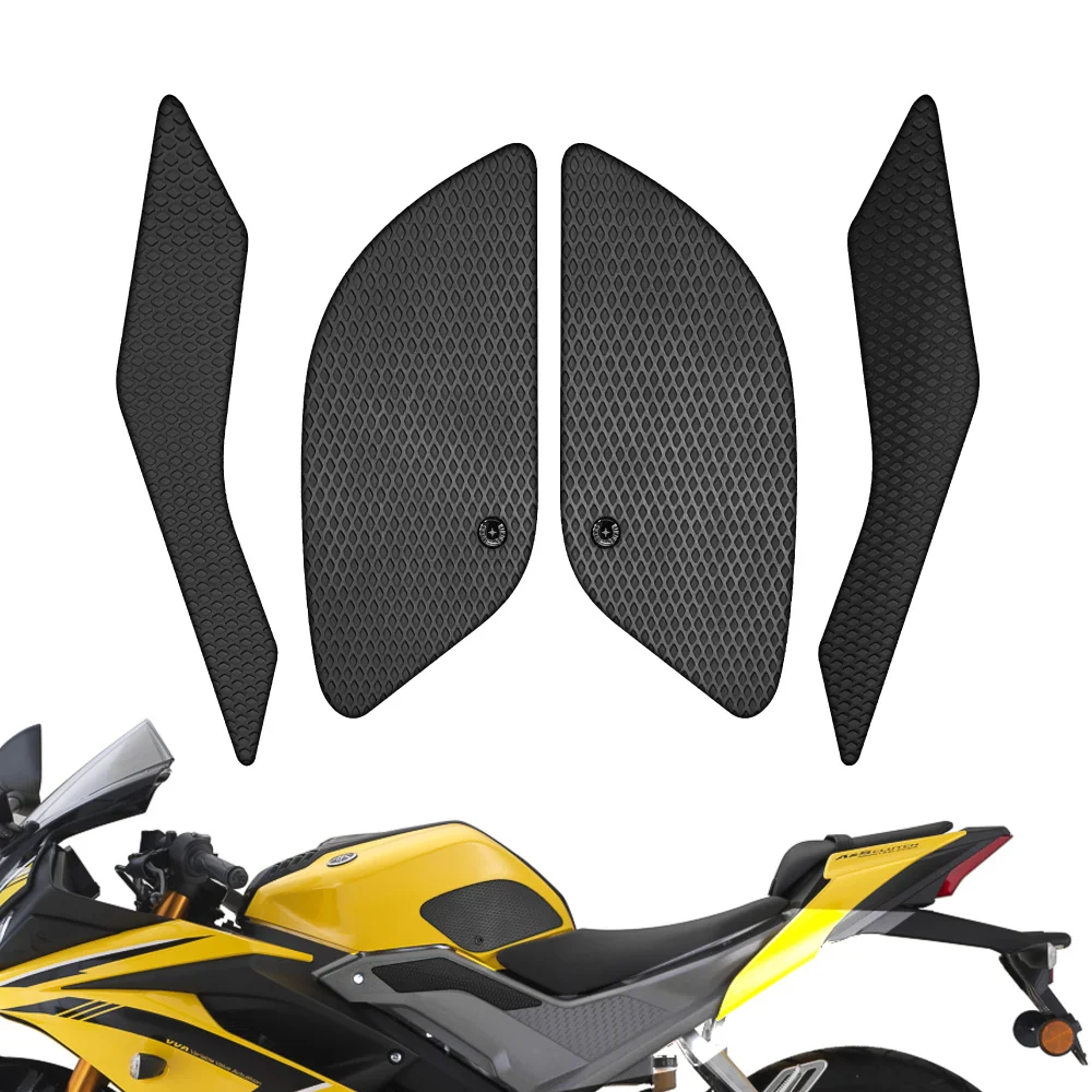 Motorcycle Tank Traction Pad Anti Slip Sticker Gas Knee Grip Protector For Yamaha YZF R15 V3 YZF-R15