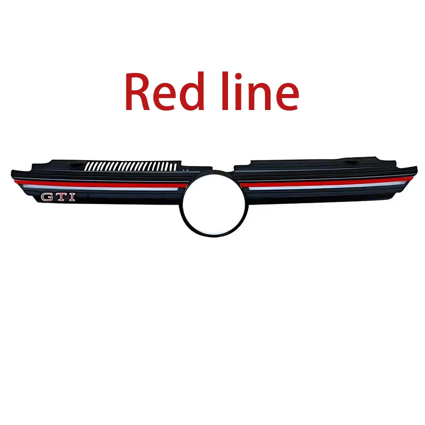 Voor VW Golf8 MK8 2020-2024 GTI R Auto Voorbumper Vent Grille LED Grille Zwarte lijn Zilveren lijn Rode lijn Stijl Body Kit Tuning