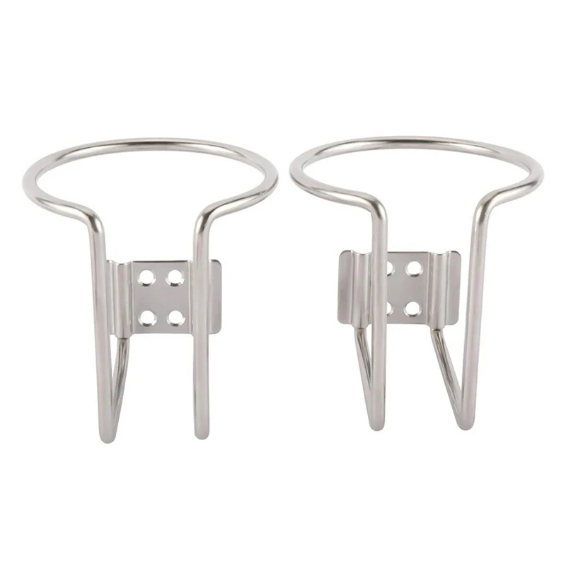 Soporte de taza de acero para coche y barco, soporte de botella para yate marino, camión, RV, Camper, portavasos para camión, RV, 2 uds.