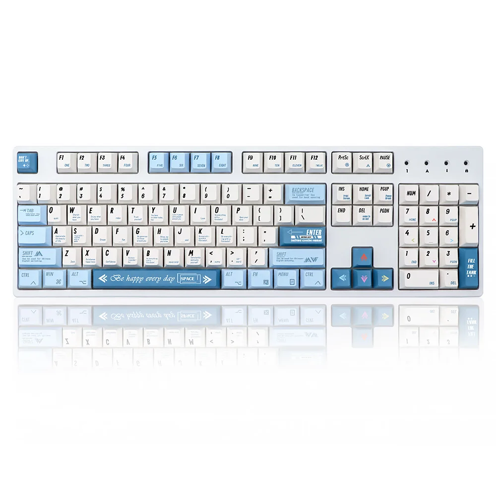 

Колпачки для программируемых клавиш (136 шт.), дизайн «Hello World», профиль Cherry, PBT, сублимационная печать, для механических клавиатур с переключателями MX