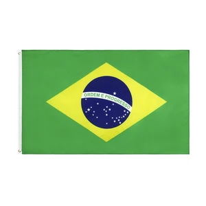 Brasil BR Brasil National Flag, Suspended Polyester, Digitaldruckbanner, 3x5ft, 90 cm x 150 cm 6 Hauptverkaufslager in Brasilien - №3