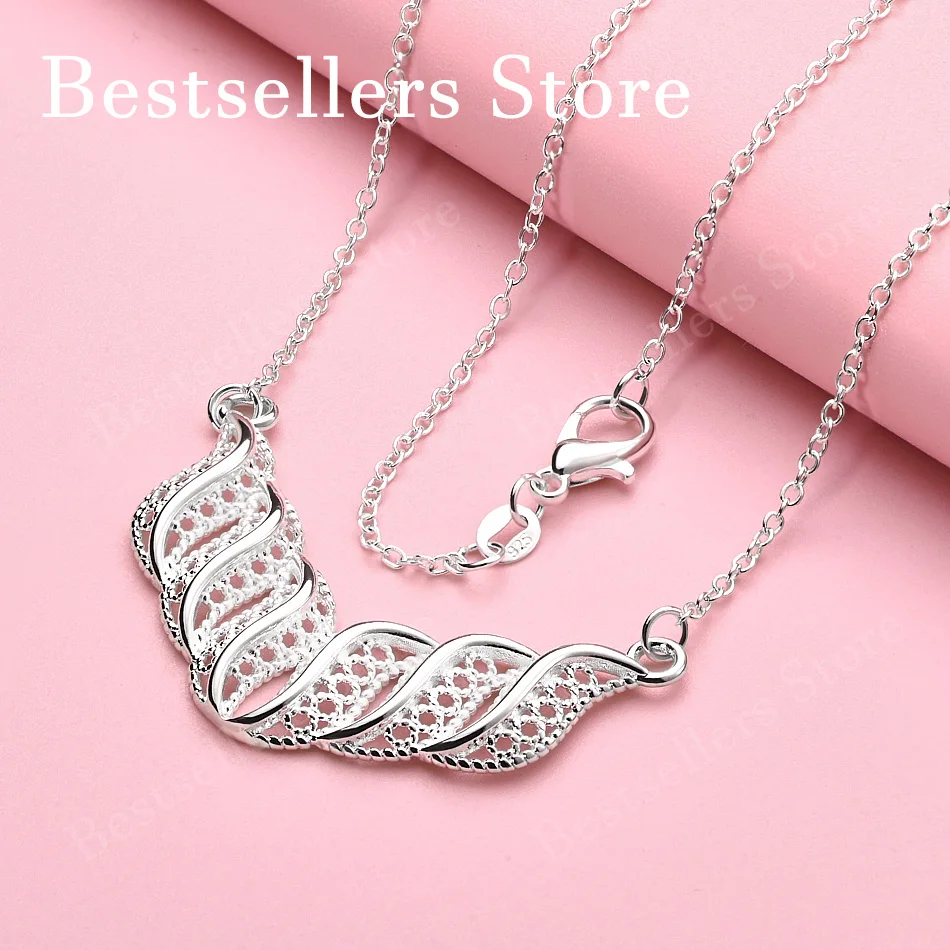 

925 sterling silver 16-30 inch exquisite geometric pendant necklace, fashionable wedding women's accessories jewelry