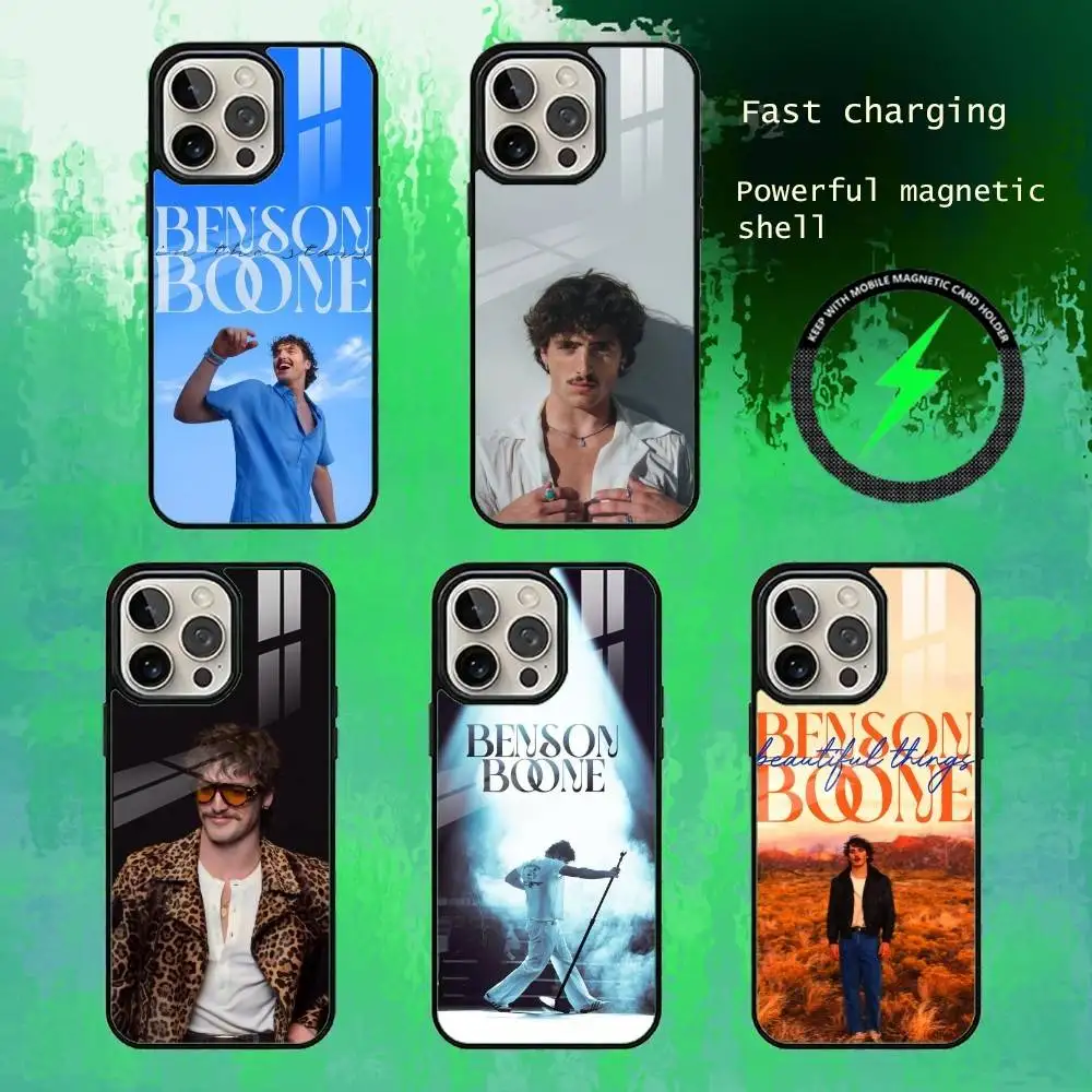 

B-Benson Singer B-Boone Phone Case For iPhone17,16,15,14,13 Plus,Pro Max Magnetic For Magsafe Wireless Charging