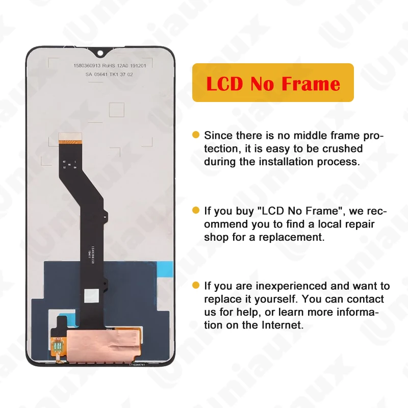 100% Original LCD For Nokia 5.3 LCD Display Touch Screen Digitizer For Nokia 5.3 TA-1234 TA-1223 TA-1227 TA-1229 lcd