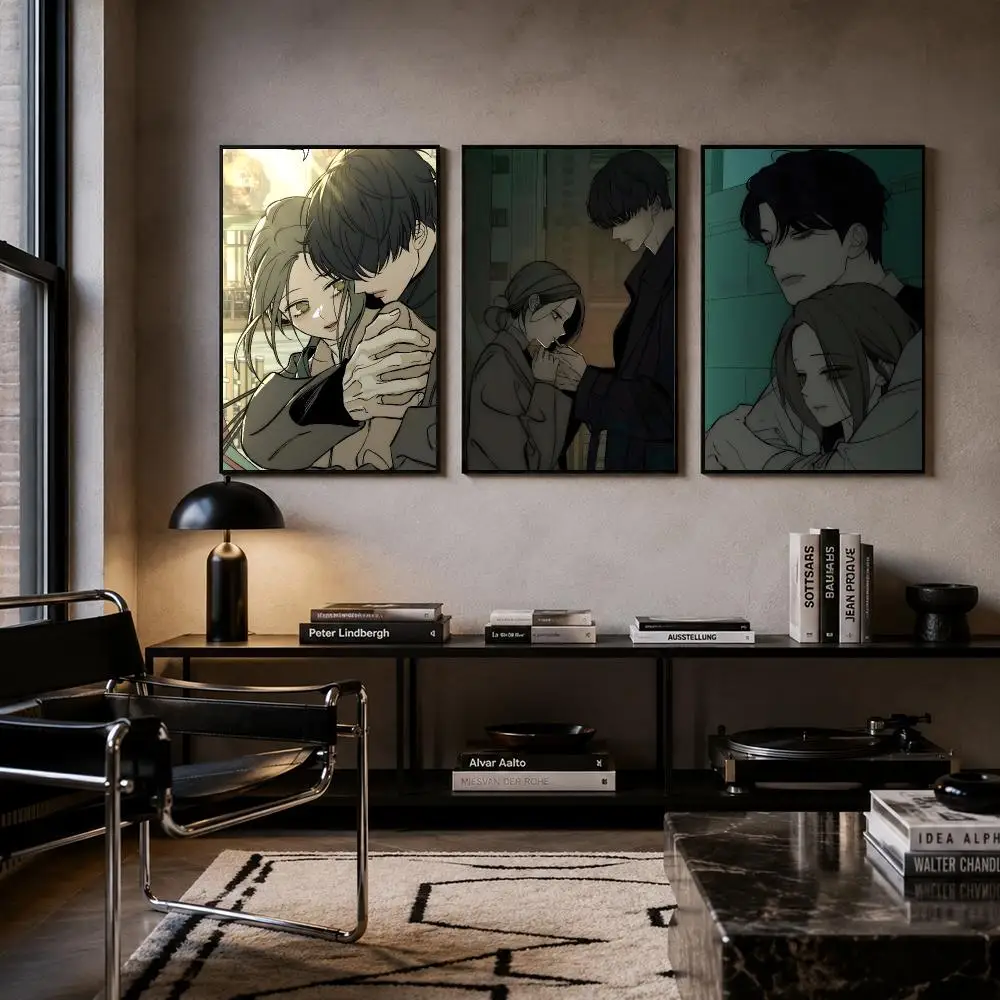 Anime Tears on the Withered Flowers Poster Poster Room Wall Art Decor Waterproof Stickers For Home Bar Bedroom Decoration