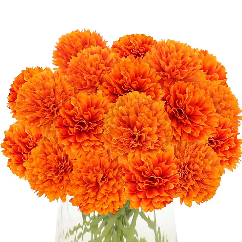 Bouquet de fleurs artificielles chrysanthème en soie, 2/4 pièces, décoration d'automne pour la maison, décoration de mariage, décorations de fête d'halloween, fausses fleurs