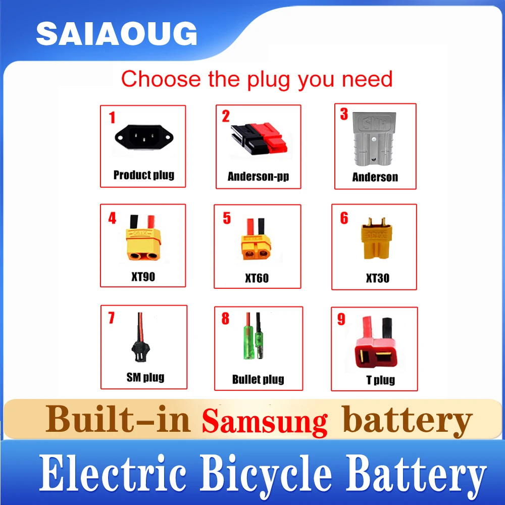 แบตเตอรี่30ah 36V 48V 52V 40Ah 35ah 20ah 50ah eBike elektrische fiets Accu akku แบตเตอรี่ลิเธียมแบตเตอรี่ลิเธียมแบตเตอรี่2000W