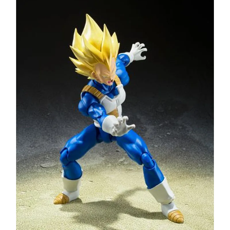 بانداي حقيقية S.H.Figuarts أنيمي الشكل سوبر سايان فيغيتا ألعاب شخصيات الحركة لصبي أطفال هدية تحصيل نموذج الحلي