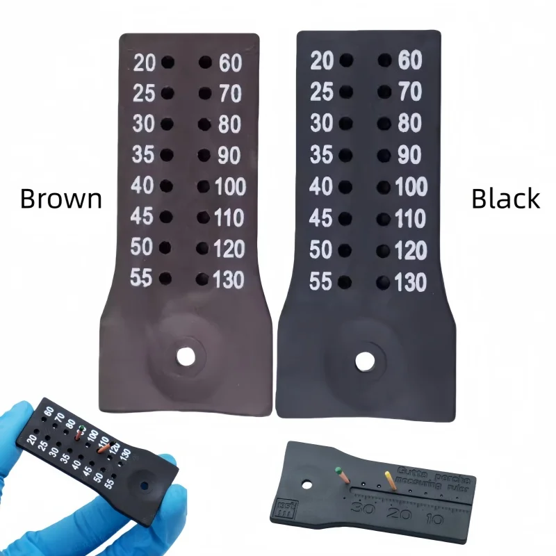 

1 шт. двухсторонняя калибровочная линейка для прорезывания наконечников, линейка для измерения целлюлозы, калибровочная линейка для прорезывания наконечников, стоматологическая пластиковая измерительная линейка