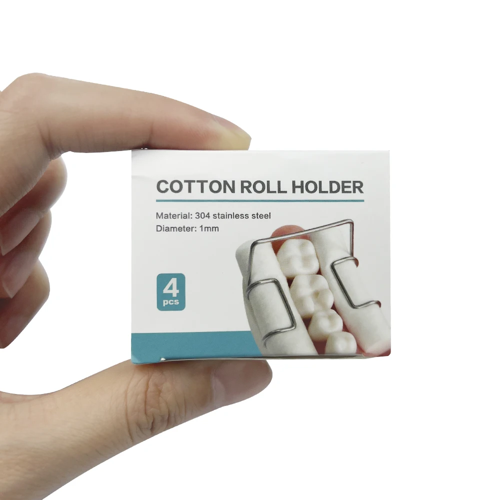 

4 шт., 1 мм, стоматологические зажимы для держателей ватных рулонов, автоклавируемая устойчивая ручка из нержавеющей стали для стоматологических изоляционных инструментов, принадлежности