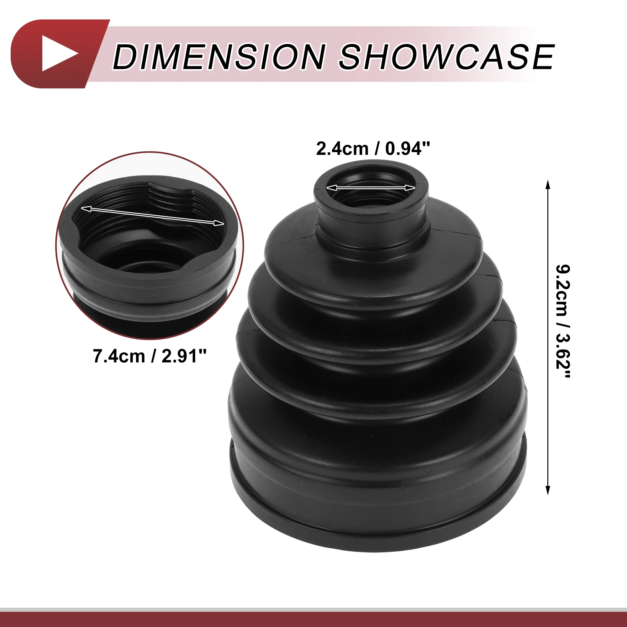 X Autohaux No.31608680223 Inner CV Joint Boot Kit with Clamps for BMW X3 2018-2024 for BMW X4 2019-2024 for BMW XM 2023-2024