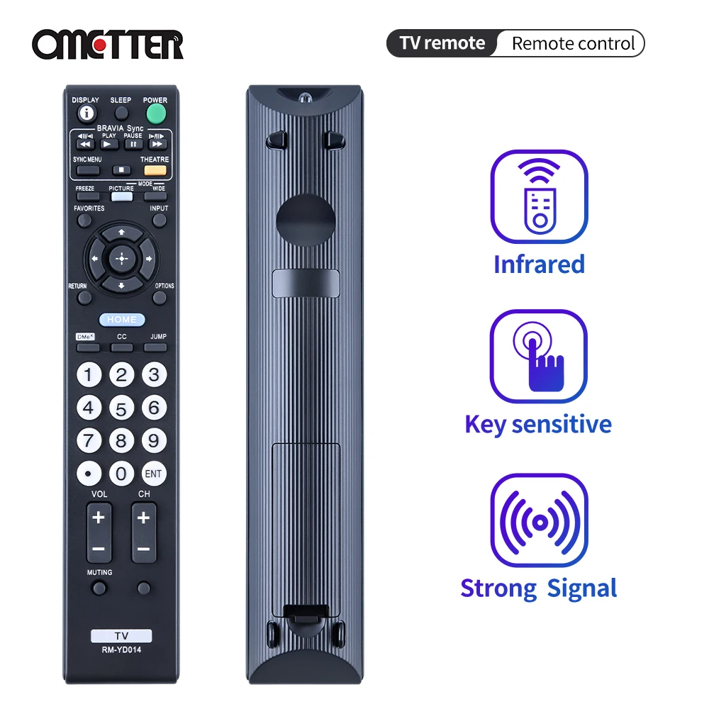 Baru RM-YD014 Cocok untuk Sony TV Remote KDL-32VL140 KDL-32XBR4 KDL-32XBR6 KDL-37XBR6 KDL-40D3000 KDL-40V3000 KDL-52V4100 KD