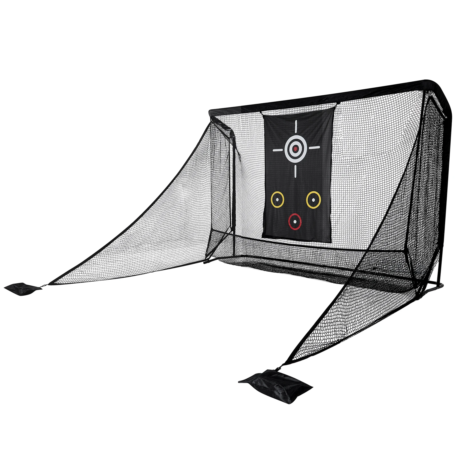 

Сетка для гольфа 10x7 футов с 2 боковыми барьерами и сумкой для хранения, тренировочная сетка для отработки ударов, для дома, двора, гаража, использования на улице
