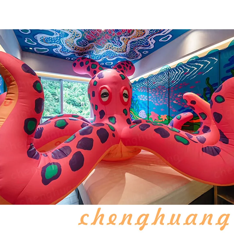 

Надувные осьминоги, воздушные модели на основе животных с выдувными устройствами, торговый центр на открытом воздухе и реквизит для украшения квадратных занятий.