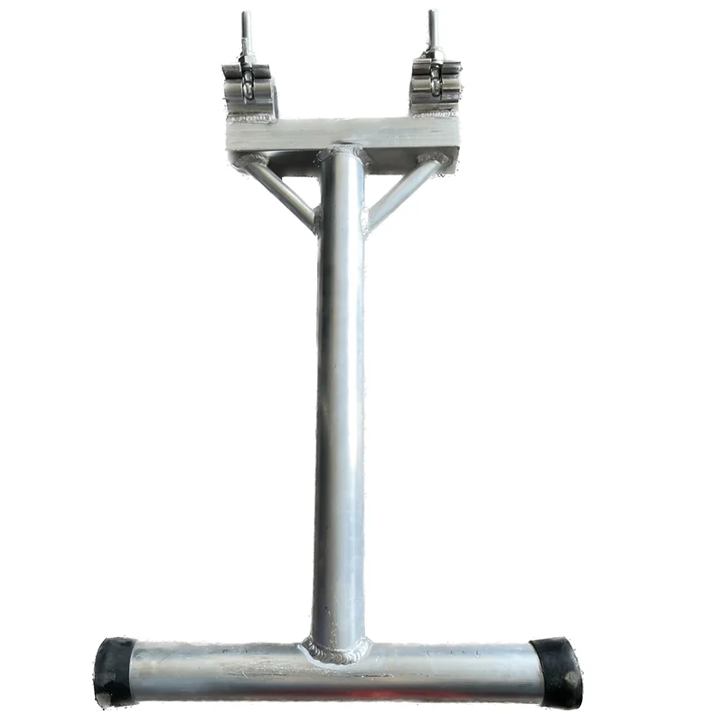 aluminio alloy suspensao stage pole gancho duplo com horizontal auxiliar invertido pendurado grampo garra de aguia novo 01