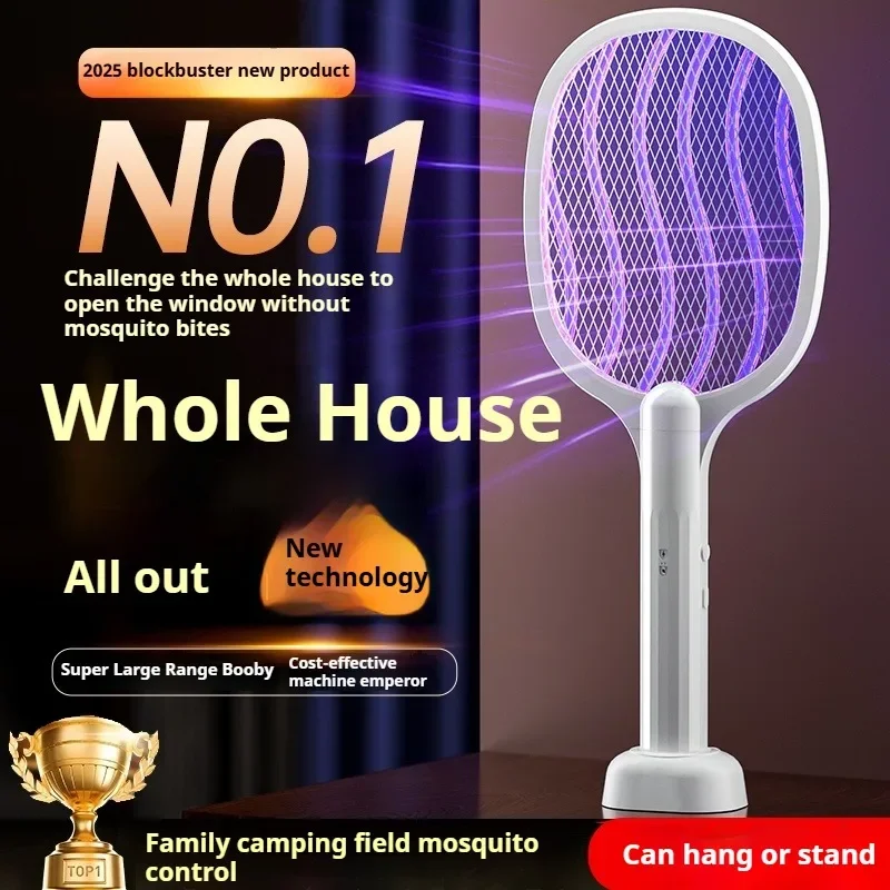 10000m Long-handled Electric Mosquito Killer Household Use Camping Silent Portable Mosquito Killer For Night Attracting Mosquit